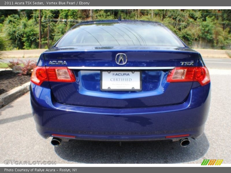 Vortex Blue Pearl / Ebony 2011 Acura TSX Sedan