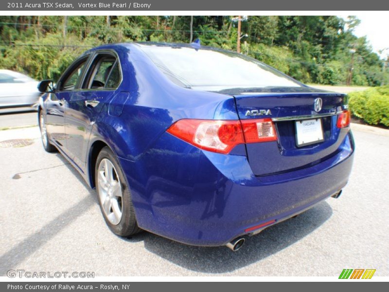 Vortex Blue Pearl / Ebony 2011 Acura TSX Sedan