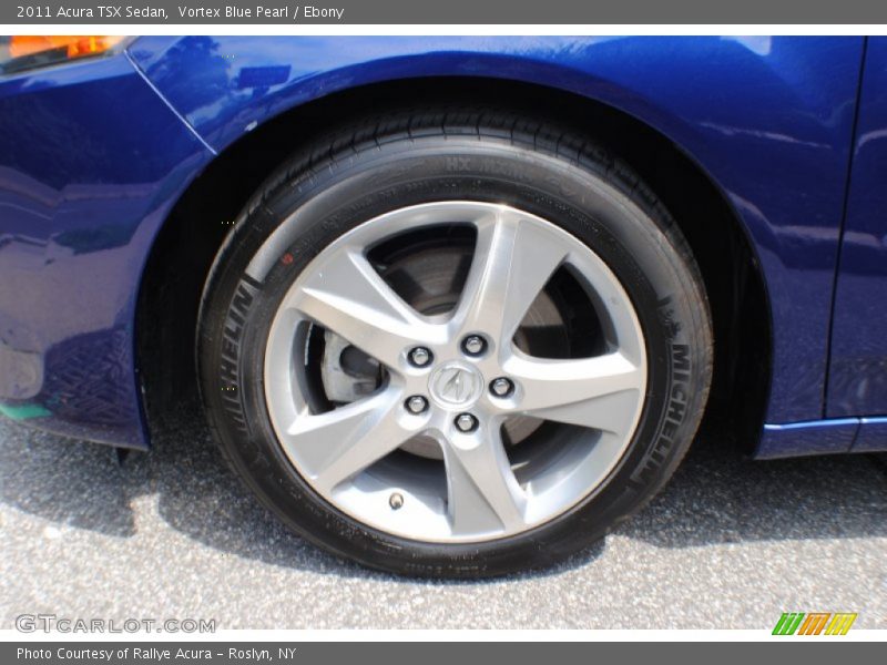 Vortex Blue Pearl / Ebony 2011 Acura TSX Sedan