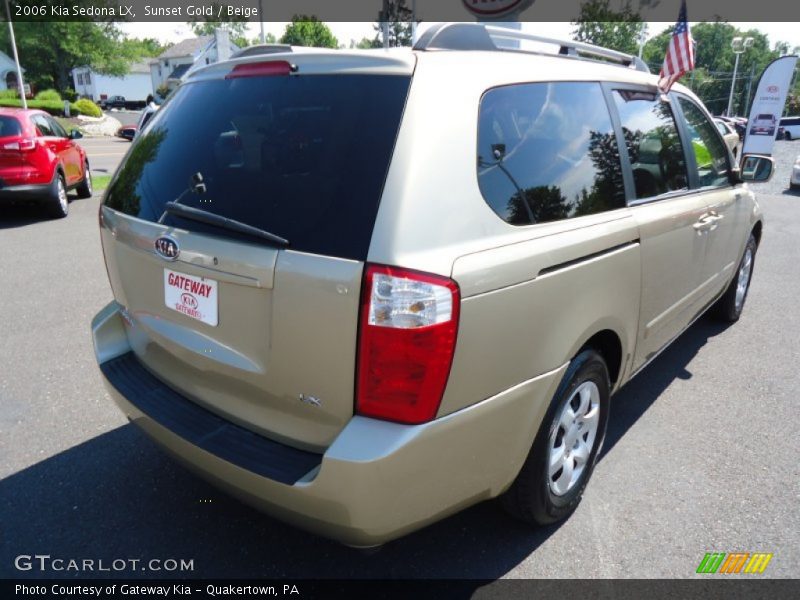 Sunset Gold / Beige 2006 Kia Sedona LX