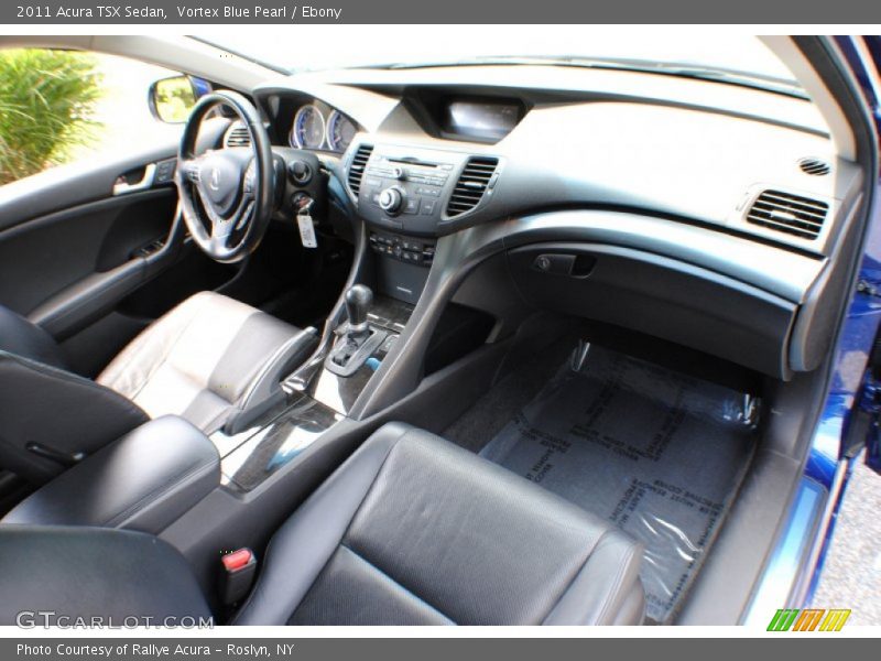 Vortex Blue Pearl / Ebony 2011 Acura TSX Sedan