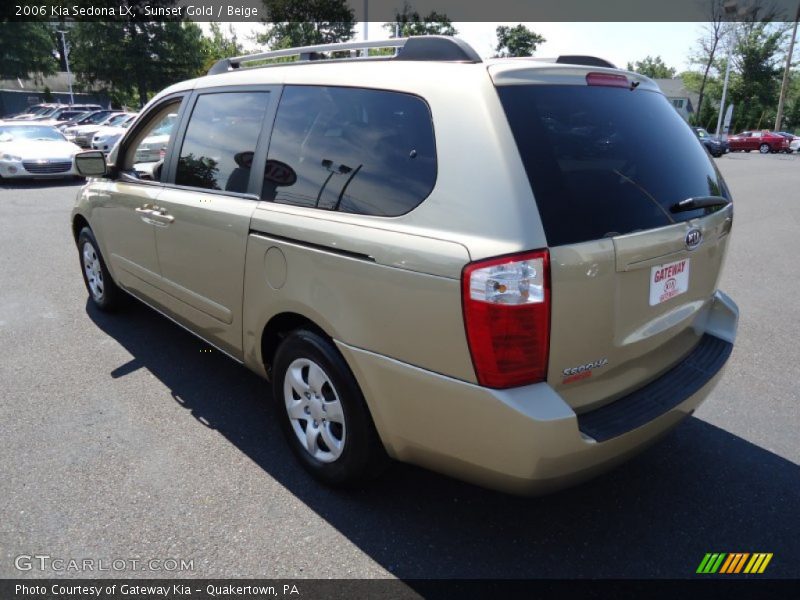 Sunset Gold / Beige 2006 Kia Sedona LX