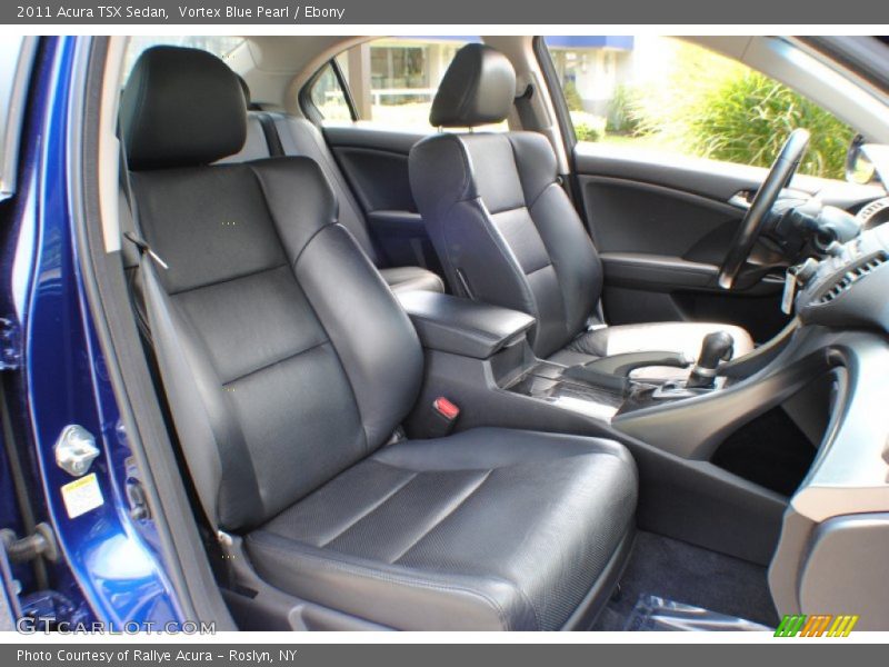 Vortex Blue Pearl / Ebony 2011 Acura TSX Sedan