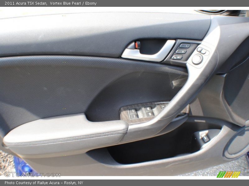 Vortex Blue Pearl / Ebony 2011 Acura TSX Sedan