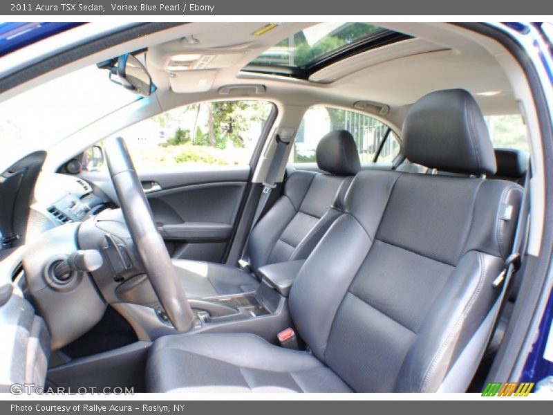 Vortex Blue Pearl / Ebony 2011 Acura TSX Sedan