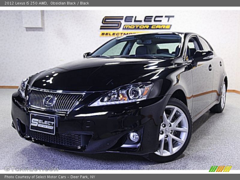 Obsidian Black / Black 2012 Lexus IS 250 AWD