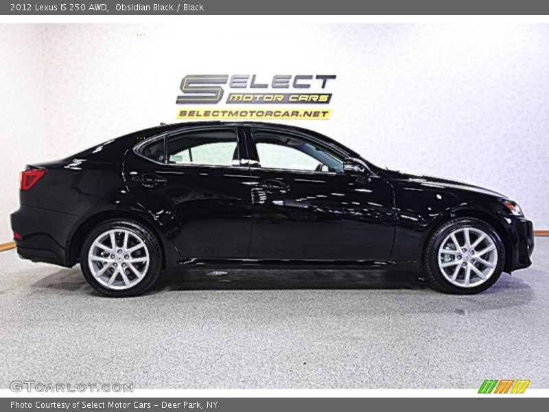 Obsidian Black / Black 2012 Lexus IS 250 AWD