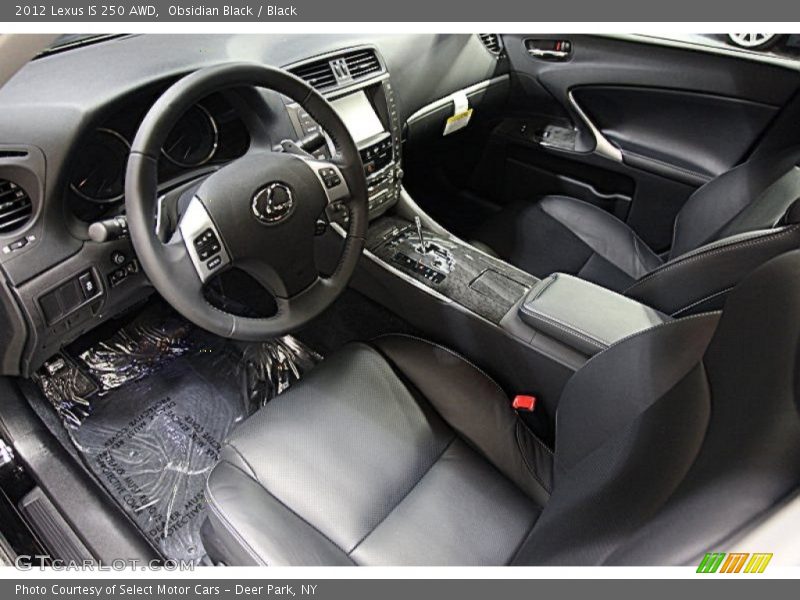 Obsidian Black / Black 2012 Lexus IS 250 AWD
