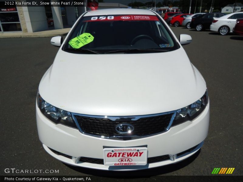 Snow White Pearl / Stone 2012 Kia Forte EX