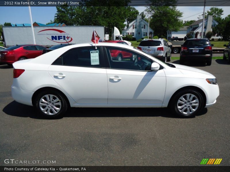 Snow White Pearl / Stone 2012 Kia Forte EX