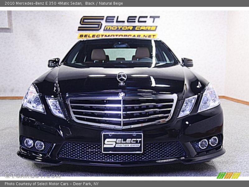Black / Natural Beige 2010 Mercedes-Benz E 350 4Matic Sedan