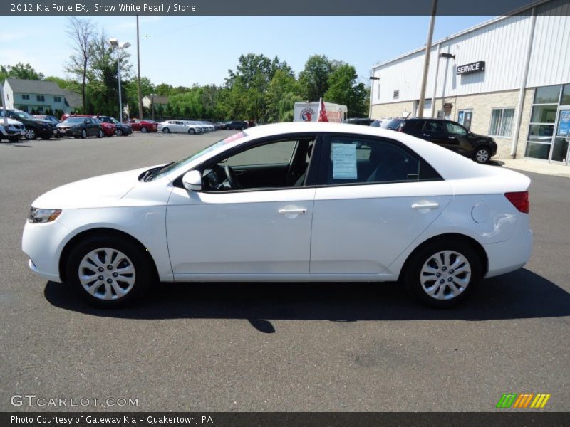 Snow White Pearl / Stone 2012 Kia Forte EX