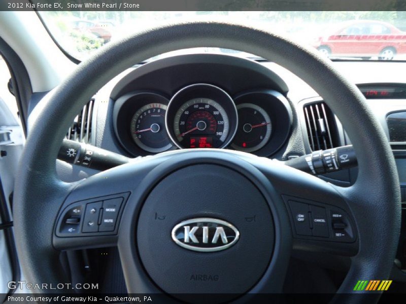 Snow White Pearl / Stone 2012 Kia Forte EX