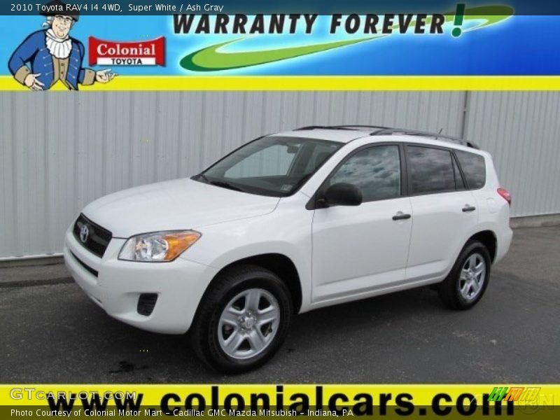 Super White / Ash Gray 2010 Toyota RAV4 I4 4WD