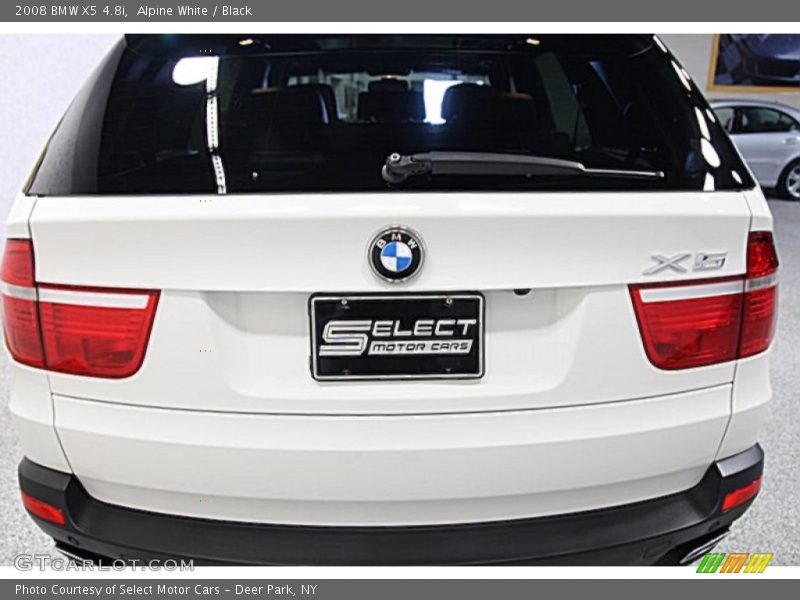 Alpine White / Black 2008 BMW X5 4.8i