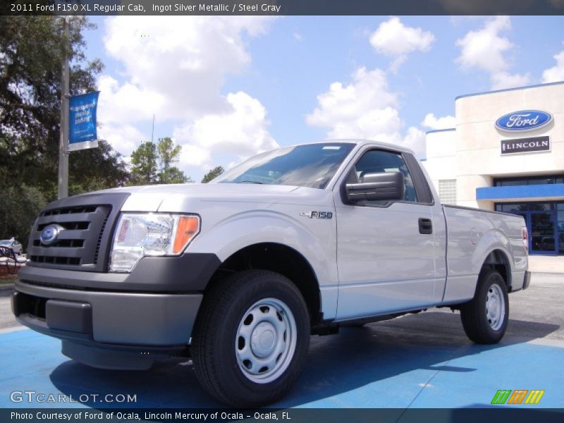 Ingot Silver Metallic / Steel Gray 2011 Ford F150 XL Regular Cab