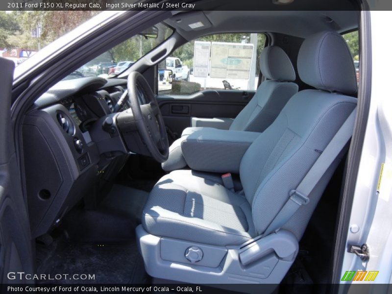 Ingot Silver Metallic / Steel Gray 2011 Ford F150 XL Regular Cab