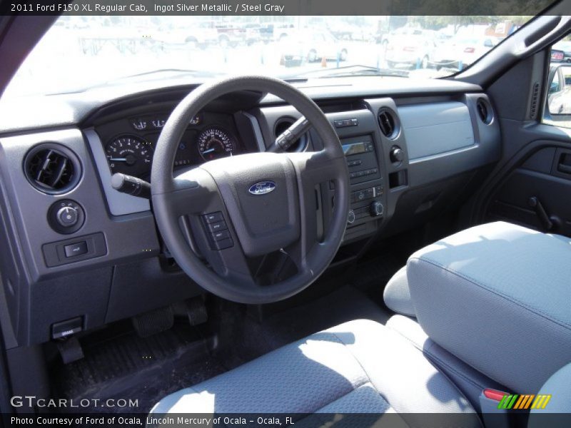 Ingot Silver Metallic / Steel Gray 2011 Ford F150 XL Regular Cab