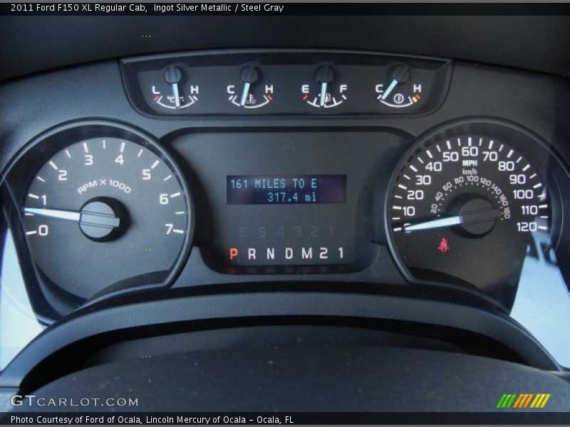 Ingot Silver Metallic / Steel Gray 2011 Ford F150 XL Regular Cab
