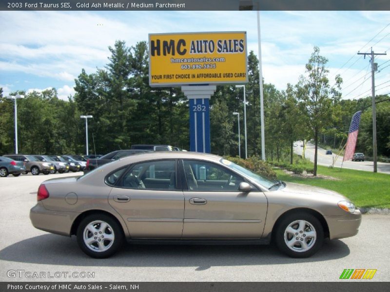 Gold Ash Metallic / Medium Parchment 2003 Ford Taurus SES