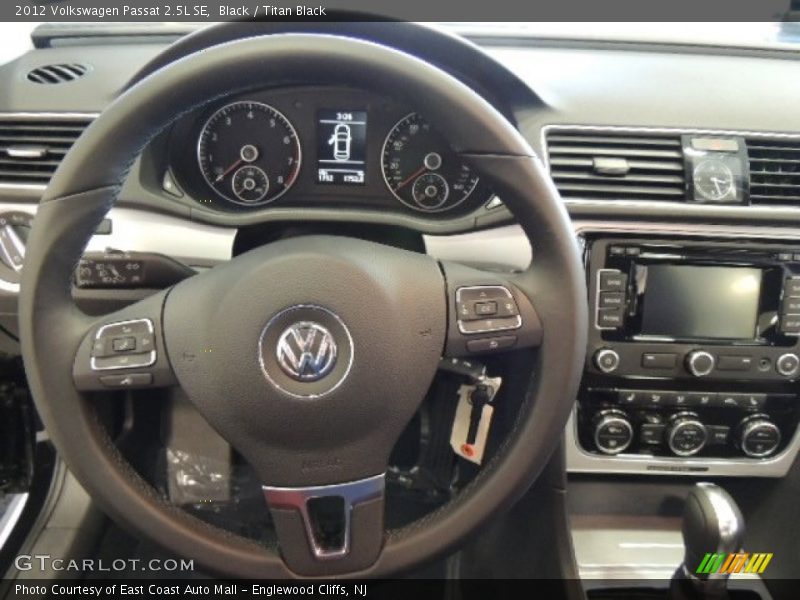 Black / Titan Black 2012 Volkswagen Passat 2.5L SE