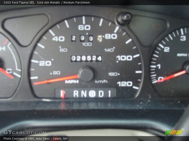 Gold Ash Metallic / Medium Parchment 2003 Ford Taurus SES