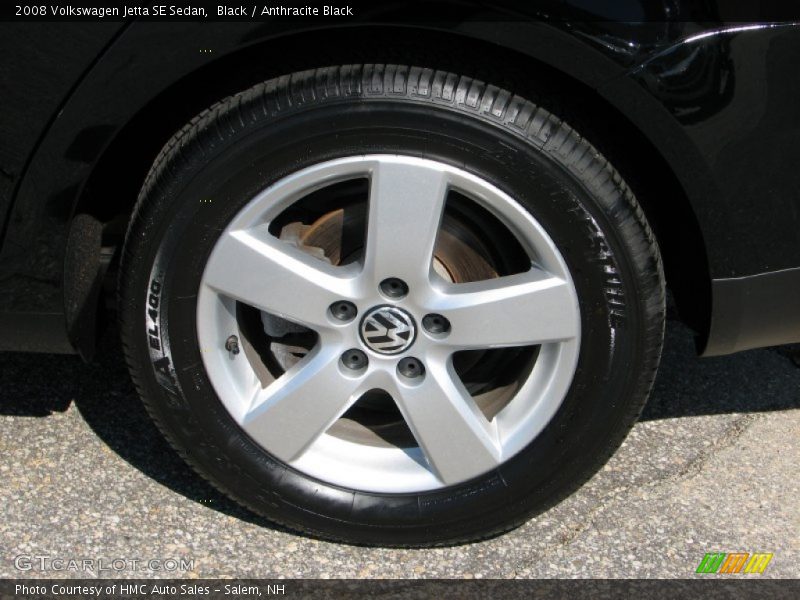 Black / Anthracite Black 2008 Volkswagen Jetta SE Sedan