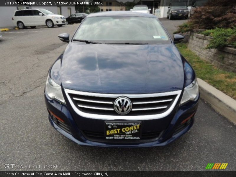 Shadow Blue Metallic / Black 2010 Volkswagen CC Sport