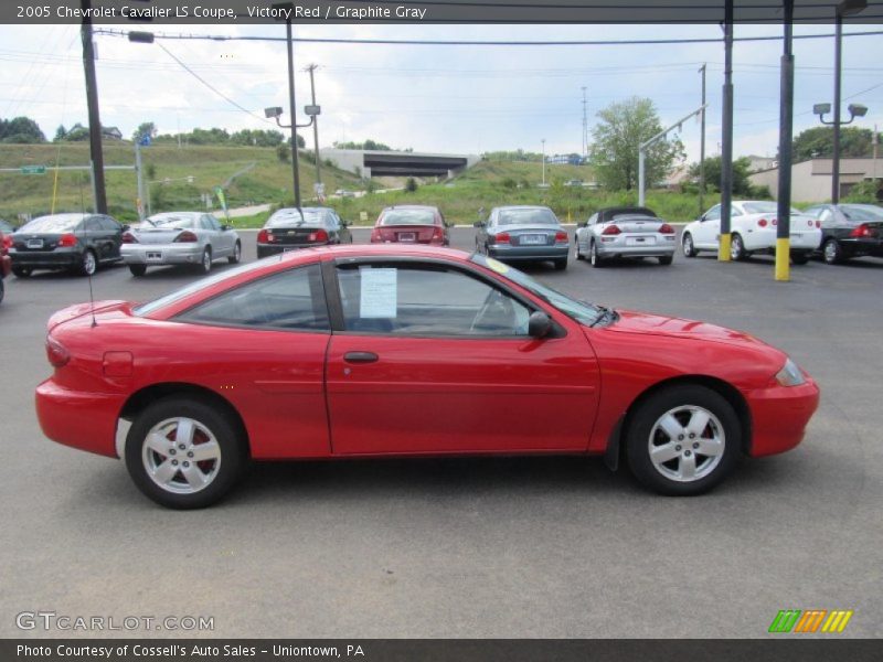 Victory Red / Graphite Gray 2005 Chevrolet Cavalier LS Coupe