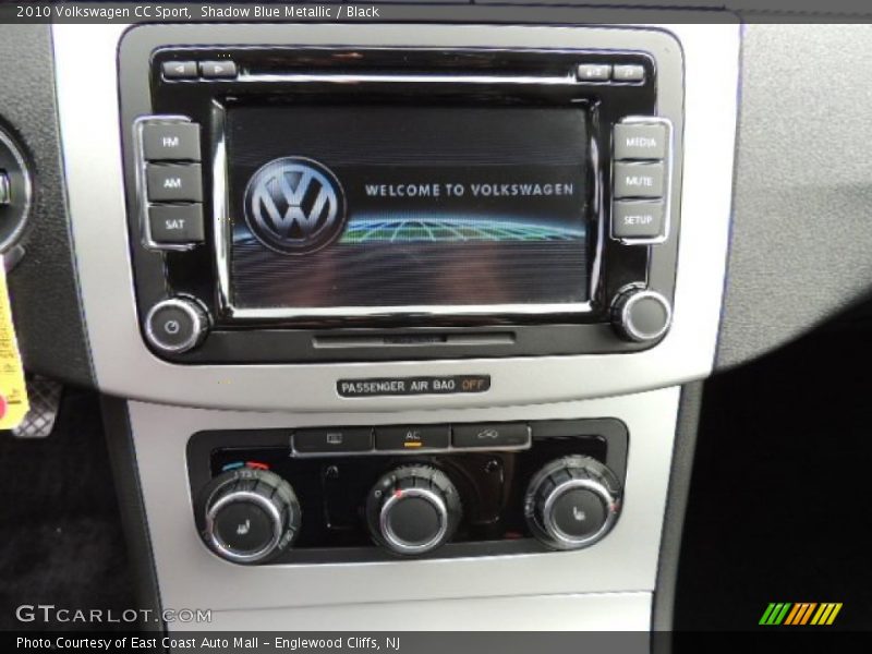 Shadow Blue Metallic / Black 2010 Volkswagen CC Sport