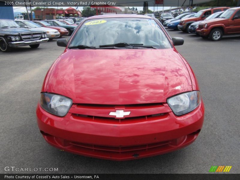 Victory Red / Graphite Gray 2005 Chevrolet Cavalier LS Coupe