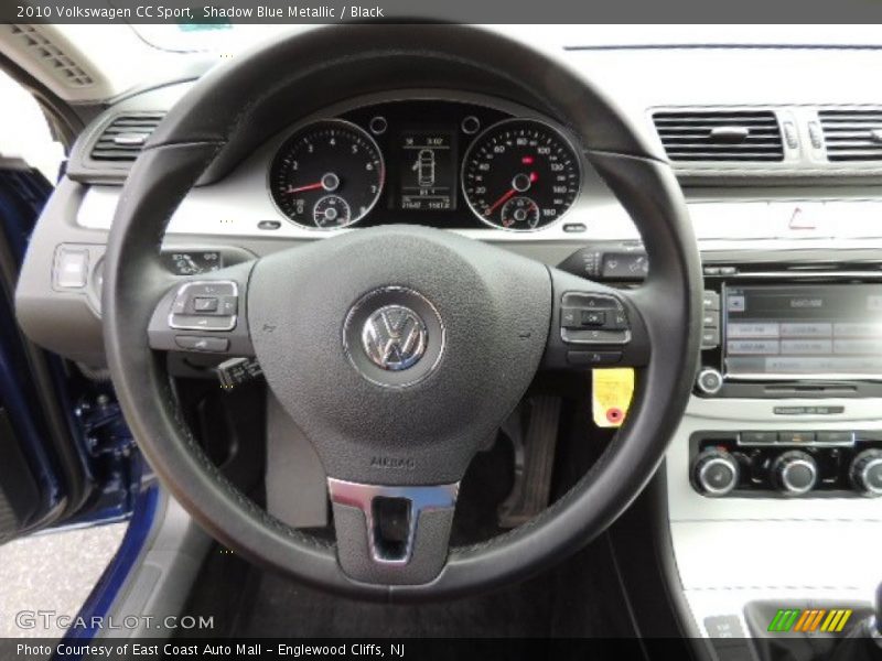 Shadow Blue Metallic / Black 2010 Volkswagen CC Sport
