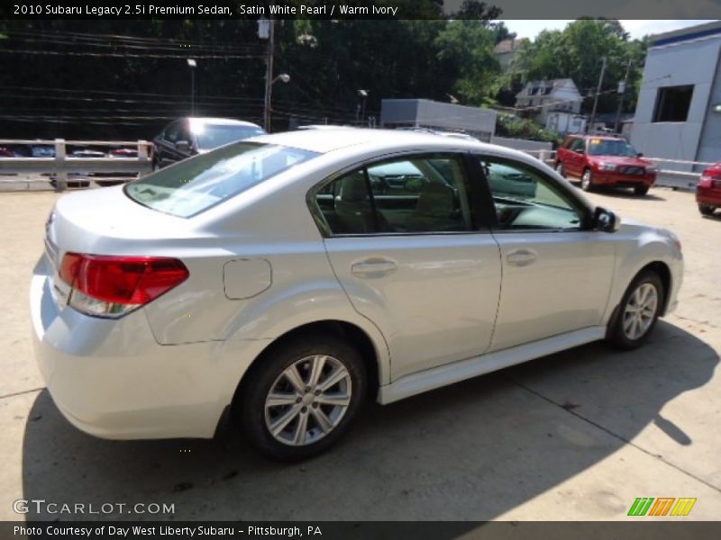 Satin White Pearl / Warm Ivory 2010 Subaru Legacy 2.5i Premium Sedan