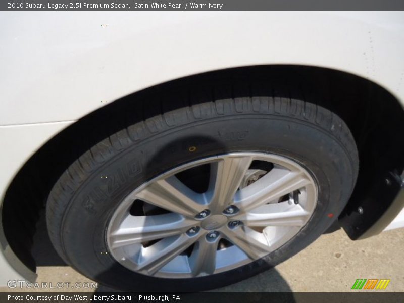 Satin White Pearl / Warm Ivory 2010 Subaru Legacy 2.5i Premium Sedan