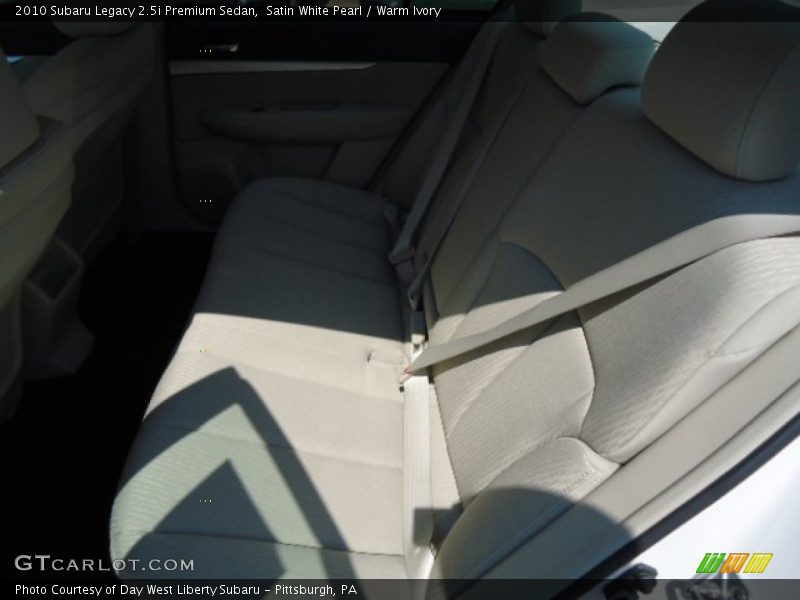 Satin White Pearl / Warm Ivory 2010 Subaru Legacy 2.5i Premium Sedan