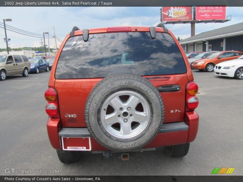 Salsa Red Pearlcoat / Taupe 2002 Jeep Liberty Limited 4x4