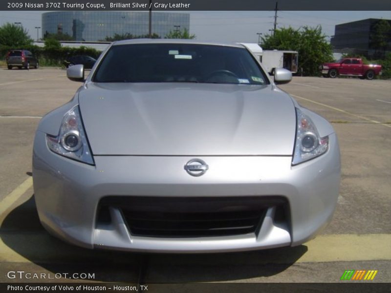 Brilliant Silver / Gray Leather 2009 Nissan 370Z Touring Coupe