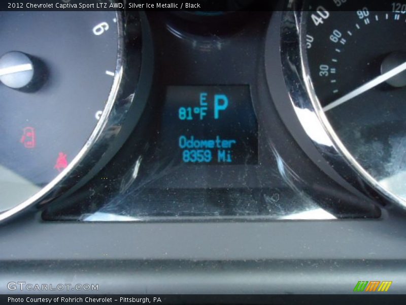 Silver Ice Metallic / Black 2012 Chevrolet Captiva Sport LTZ AWD