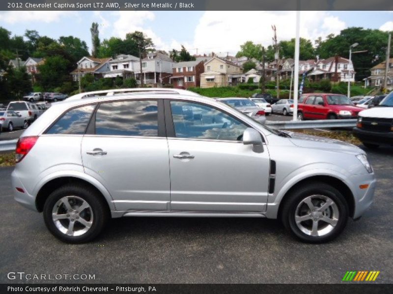Silver Ice Metallic / Black 2012 Chevrolet Captiva Sport LTZ AWD
