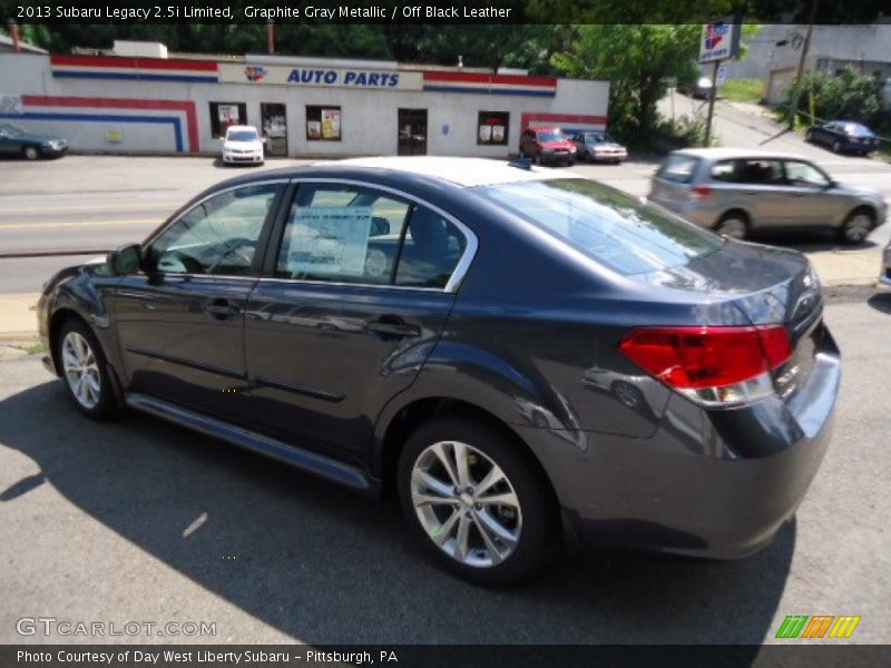 Graphite Gray Metallic / Off Black Leather 2013 Subaru Legacy 2.5i Limited