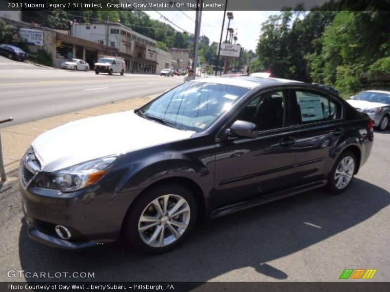 Graphite Gray Metallic / Off Black Leather 2013 Subaru Legacy 2.5i Limited