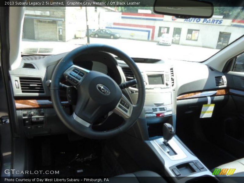 Graphite Gray Metallic / Off Black Leather 2013 Subaru Legacy 2.5i Limited