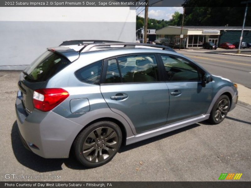 Sage Green Metallic / Ivory 2012 Subaru Impreza 2.0i Sport Premium 5 Door