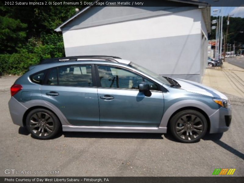 Sage Green Metallic / Ivory 2012 Subaru Impreza 2.0i Sport Premium 5 Door
