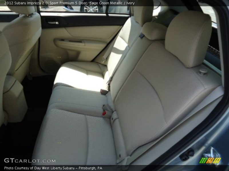 Sage Green Metallic / Ivory 2012 Subaru Impreza 2.0i Sport Premium 5 Door