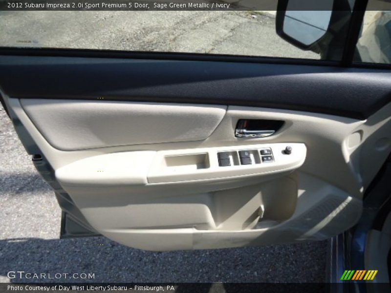 Sage Green Metallic / Ivory 2012 Subaru Impreza 2.0i Sport Premium 5 Door