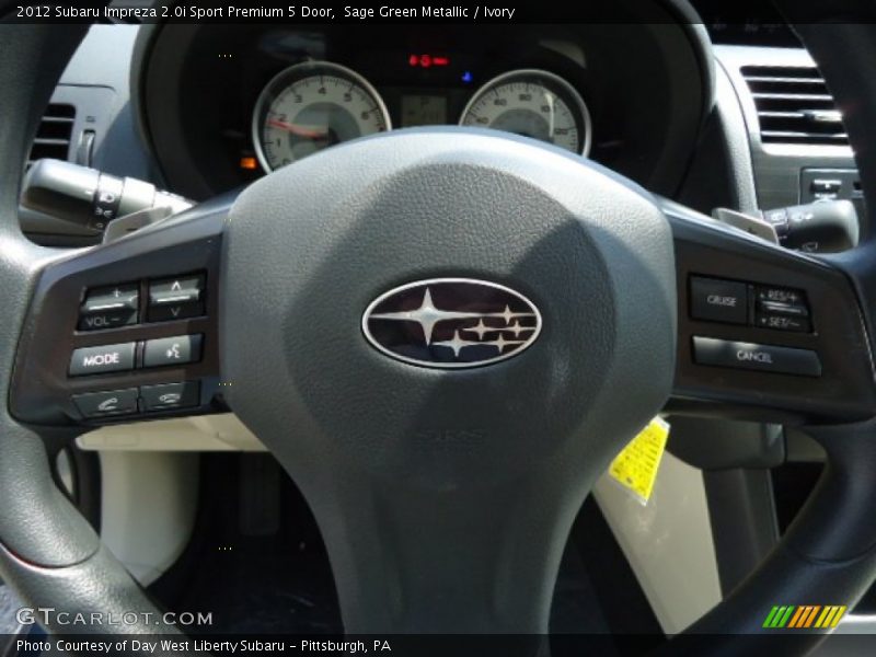 Sage Green Metallic / Ivory 2012 Subaru Impreza 2.0i Sport Premium 5 Door