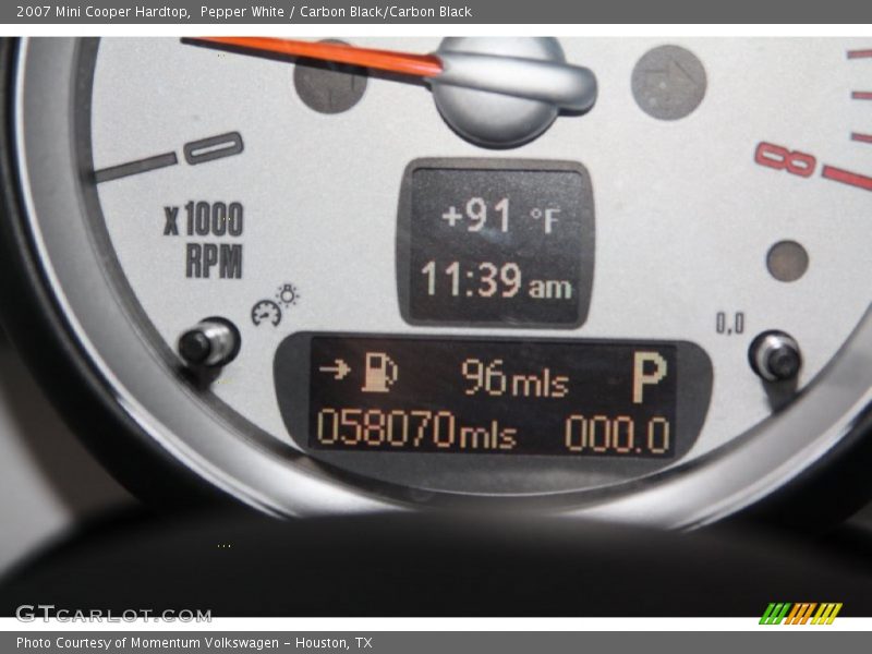 Pepper White / Carbon Black/Carbon Black 2007 Mini Cooper Hardtop