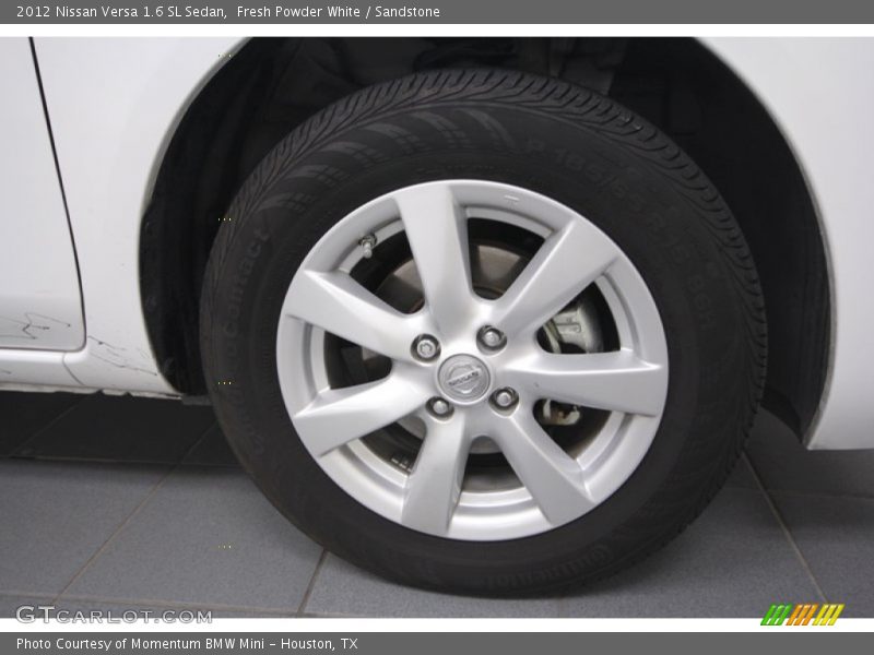 Fresh Powder White / Sandstone 2012 Nissan Versa 1.6 SL Sedan