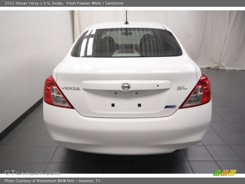 Fresh Powder White / Sandstone 2012 Nissan Versa 1.6 SL Sedan